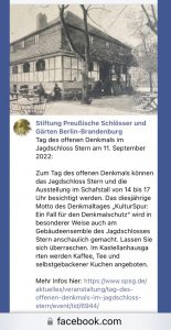 Facebook Post Denkmaltag 2022