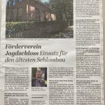 Förderverein Jagdschloss - Einsatz für den ältesten Schlossbau